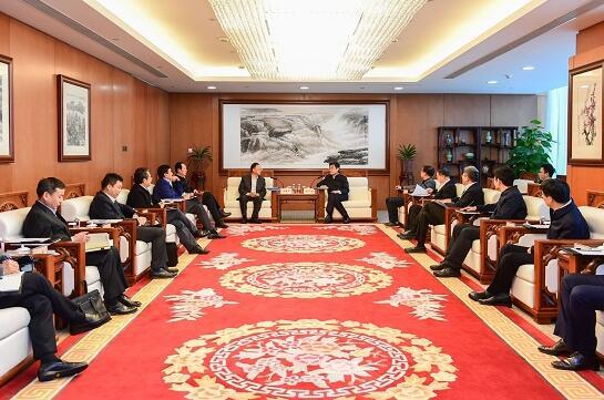 舒印彪鄧建玲會(huì)見(jiàn)中國(guó)能建董事長(zhǎng)汪建平、總經(jīng)理丁焰章