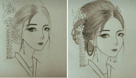 二月二，電力作家坐家“戰(zhàn)疫”新作——觀美姬素描遙寄故鄉(xiāng)九妹