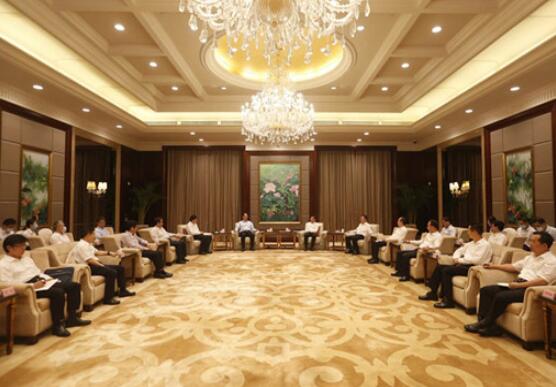 國家電網(wǎng)董事長毛偉明與福建省委書記于偉國、省長唐登杰會談