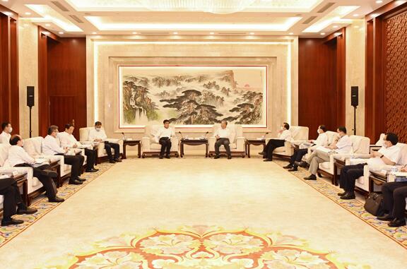 舒印彪拜會山東省委書記劉家義、省長李干杰