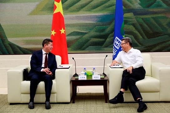 錢智民會見中信建投董事長王常青、總裁李格平