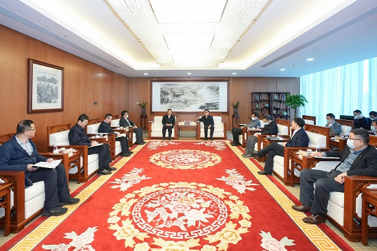 舒印彪鄧建玲會見哈電集團(tuán)董事長曹志安、總經(jīng)理吳偉章
