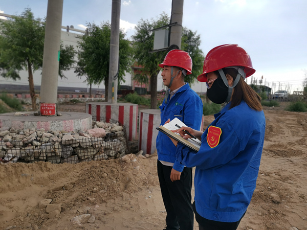 烏海市千里山供電分公司開展“擔使命，展作為，黨員巡線當先鋒”主題黨日