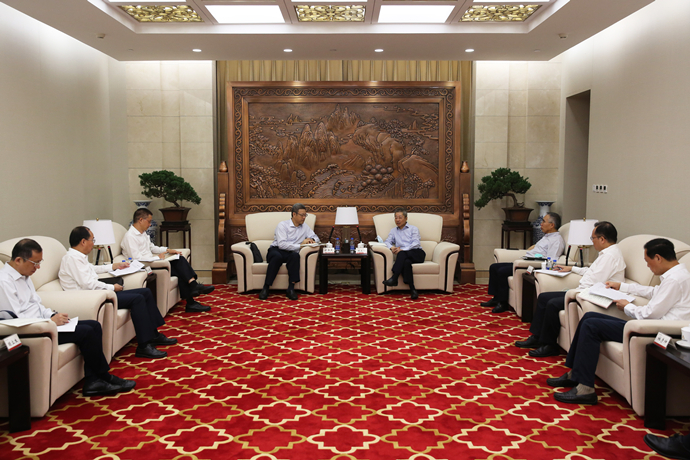 錢智民拜訪農(nóng)發(fā)行黨委書記、董事長錢文揮