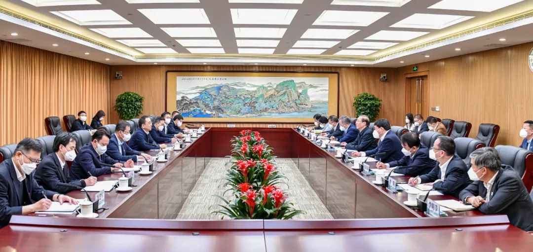 鄒磊、劉明勝與國家電網(wǎng)董事長辛保安、總經(jīng)理張智剛會(huì)談