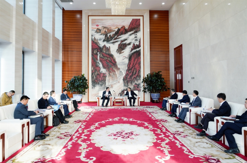 中國能建黨委書記、董事長宋海良與臨沂市委書記任剛座談