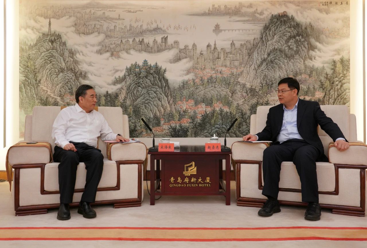 中國能建黨委書記、董事長宋海良與青島市委副書記、市長趙豪志會談