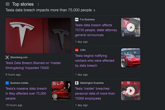 特斯拉“大規(guī)?！睌?shù)據(jù)泄露事件，原因查明