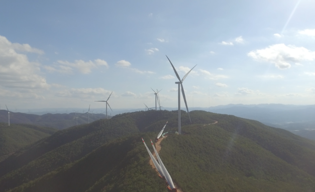 云南能投大姚澗水塘梁子風電項目全容量并網發(fā)電