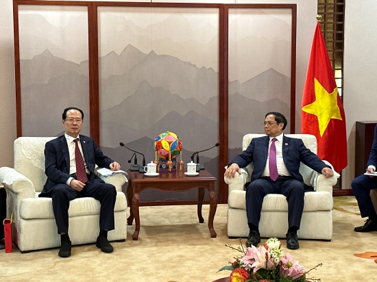 中國電建黨委書記、董事長丁焰章拜會越南總理范明政