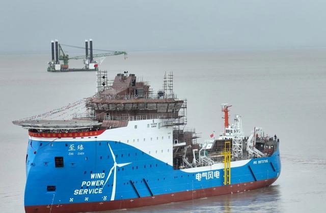 亞洲首制風(fēng)電運(yùn)維母船下水，中國(guó)海上風(fēng)電邁向深海的關(guān)鍵一步