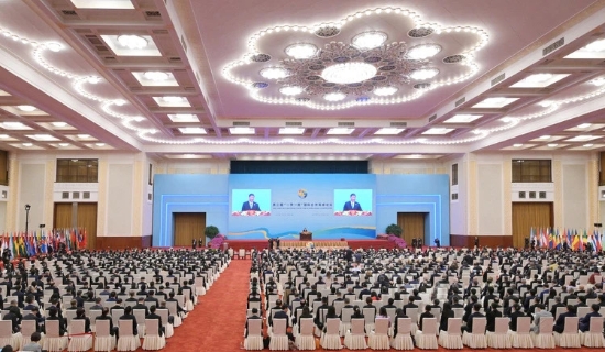 中國(guó)電建黨委書(shū)記、董事長(zhǎng)丁焰章參加第三屆“一帶一路”國(guó)際合作高峰論壇開(kāi)幕式