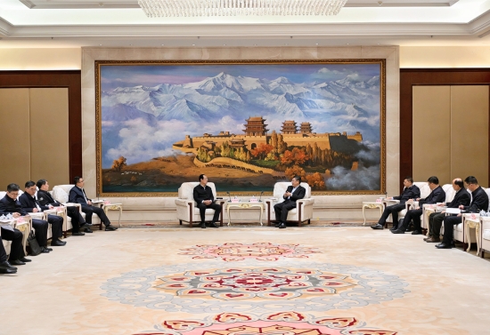 中國電建黨委書記、董事長丁焰章拜會甘肅省委副書記、省長任振鶴