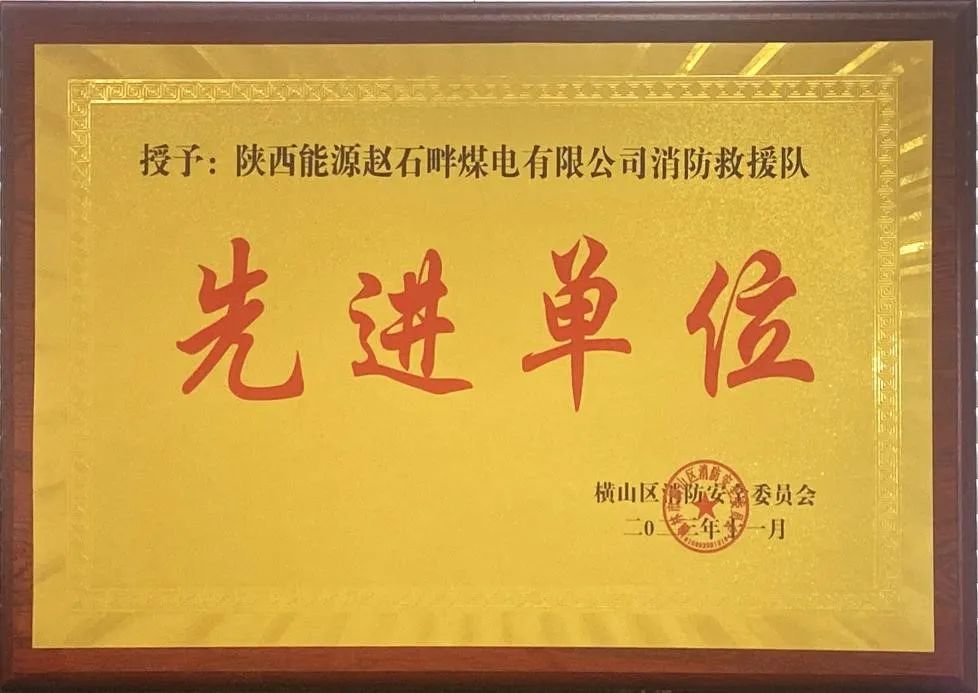 優(yōu)秀！再續(xù)輝煌！陜投集團趙石畔煤電消防工作又獲表彰