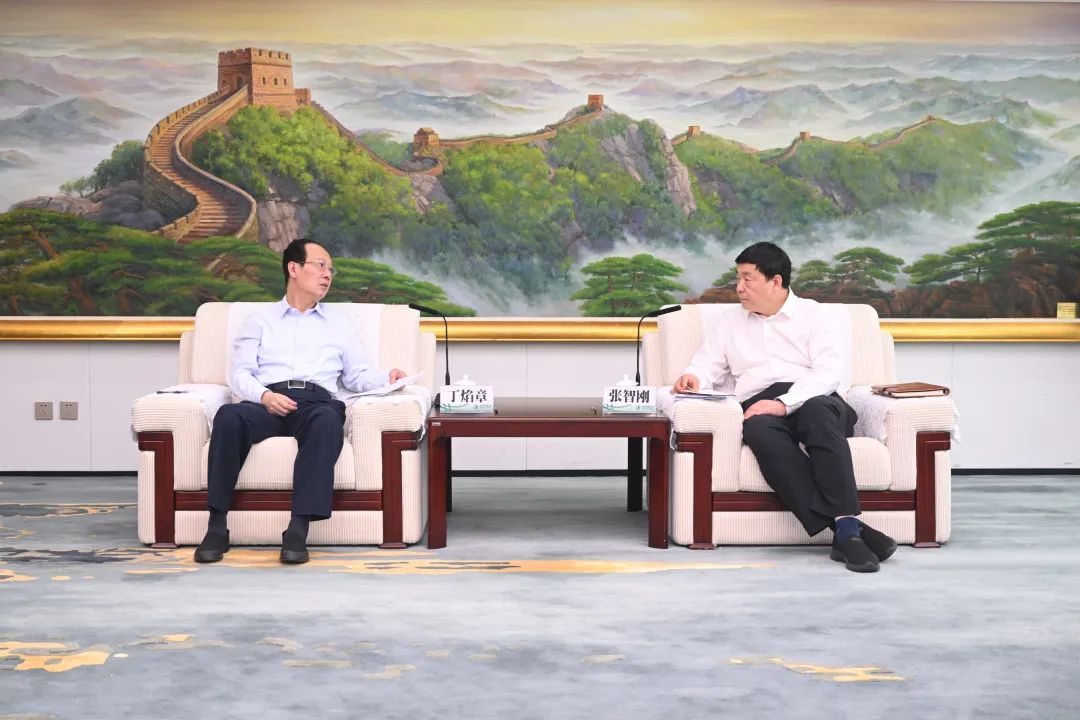 中國電建黨委書記、董事長丁焰章與國家電網(wǎng)有限公司董事長、黨組書記張智剛舉行會談