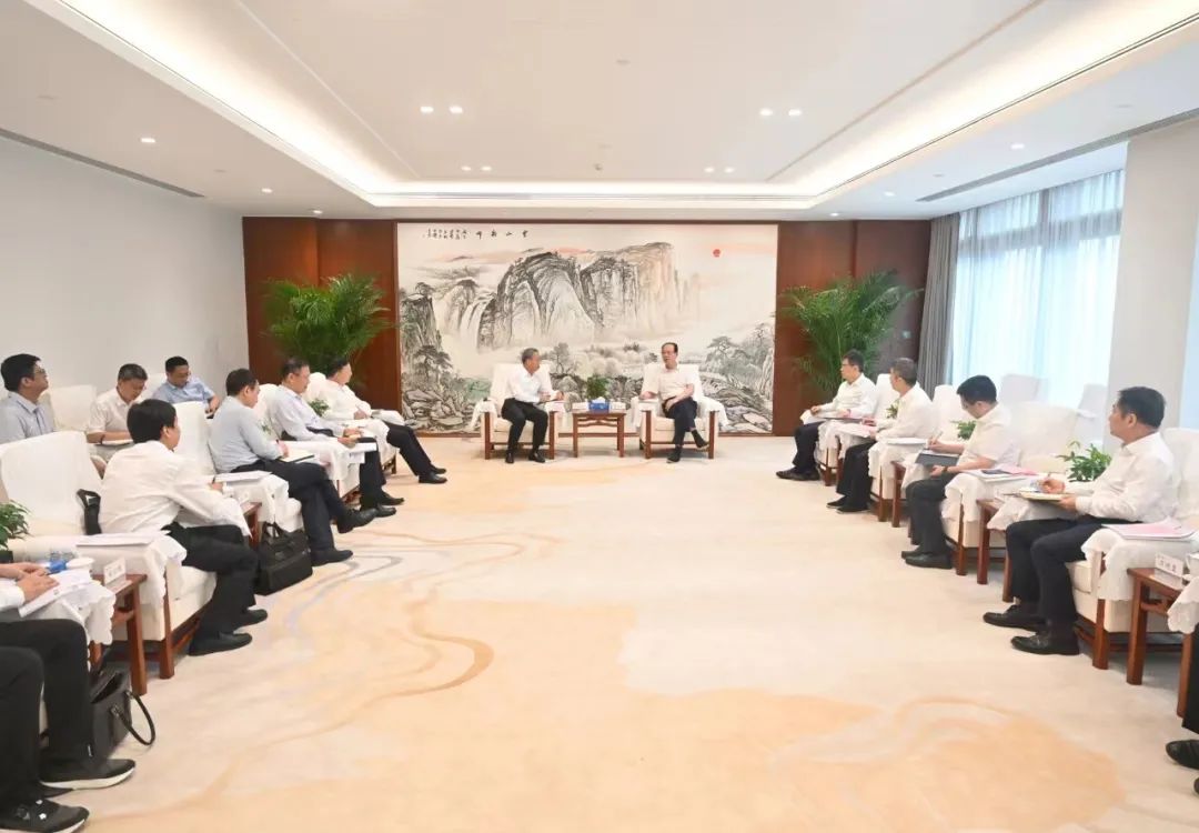中國(guó)電建黨委書(shū)記、董事長(zhǎng)丁焰章會(huì)見(jiàn)南瑞集團(tuán)董事長(zhǎng)、黨委書(shū)記山社武