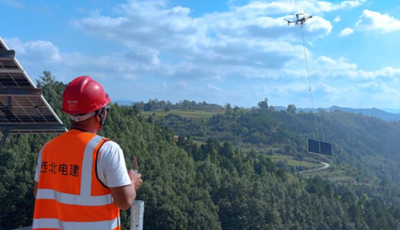 “飛”速前進，無人機運輸助力西北電建洛南光伏項目建設(shè)