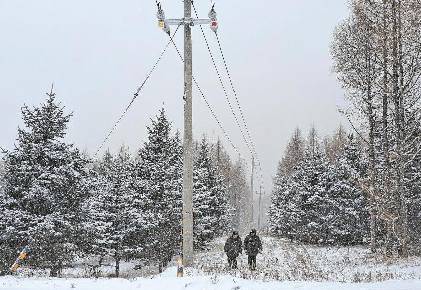 蒙東根河零下26攝氏度，穿越林區(qū)去特巡