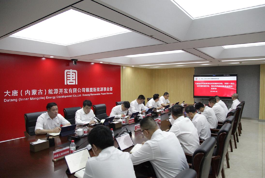 大唐錫盟新能源事業(yè)部召開(kāi)內(nèi)蒙古公司改革深化提升行動(dòng)、對(duì)標(biāo)一流企業(yè)價(jià)值創(chuàng)造行動(dòng)、強(qiáng)化作風(fēng)建設(shè)會(huì)議精神宣貫會(huì)
