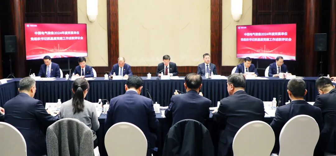 中國電氣裝備黨委召開2024年度所屬單位黨組織