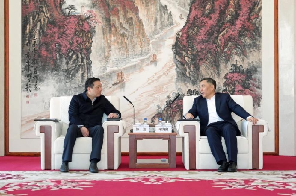 中國能建黨委書記、董事長宋海良與湖州市委書