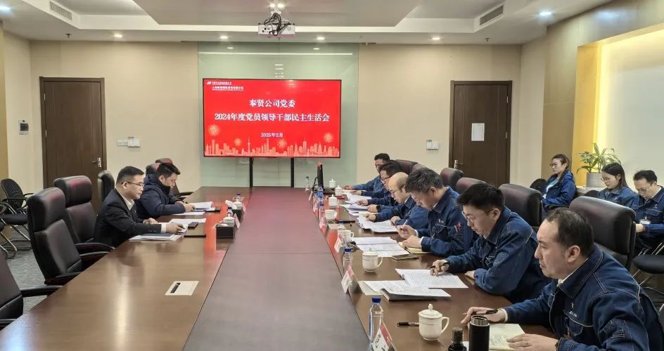 華電上海公司黨委書(shū)記顧金芳指導(dǎo)奉賢公司2024年度黨員領(lǐng)導(dǎo)干部民主生活會(huì)