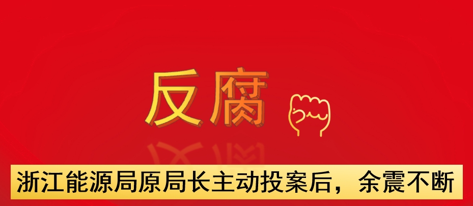 浙江能源局原局長主動投案后，余震不斷